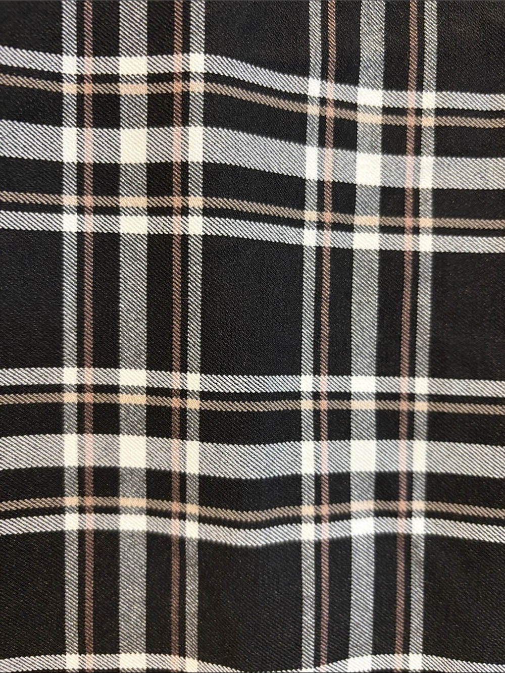NWT Anne Klein Black & White Plaid Skinny Pants - Picture 3 of 8